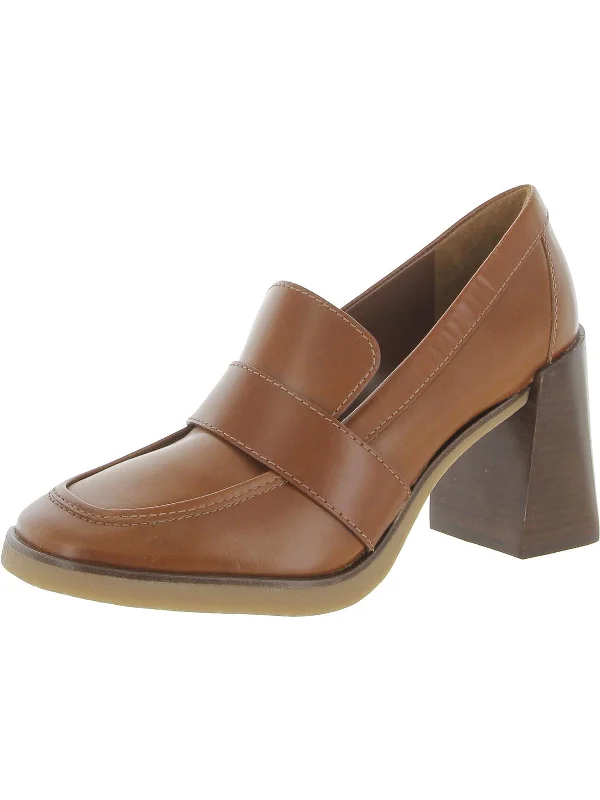 Women's mustard yellow stiletto heel pumps for a trendy pop of colorEzerna Womens Leather Slip On Loafer Heels Women's mustard yellow stiletto heel pumps for a trendy pop of colorEzerna Womens Leather Slip On Loafer Heels