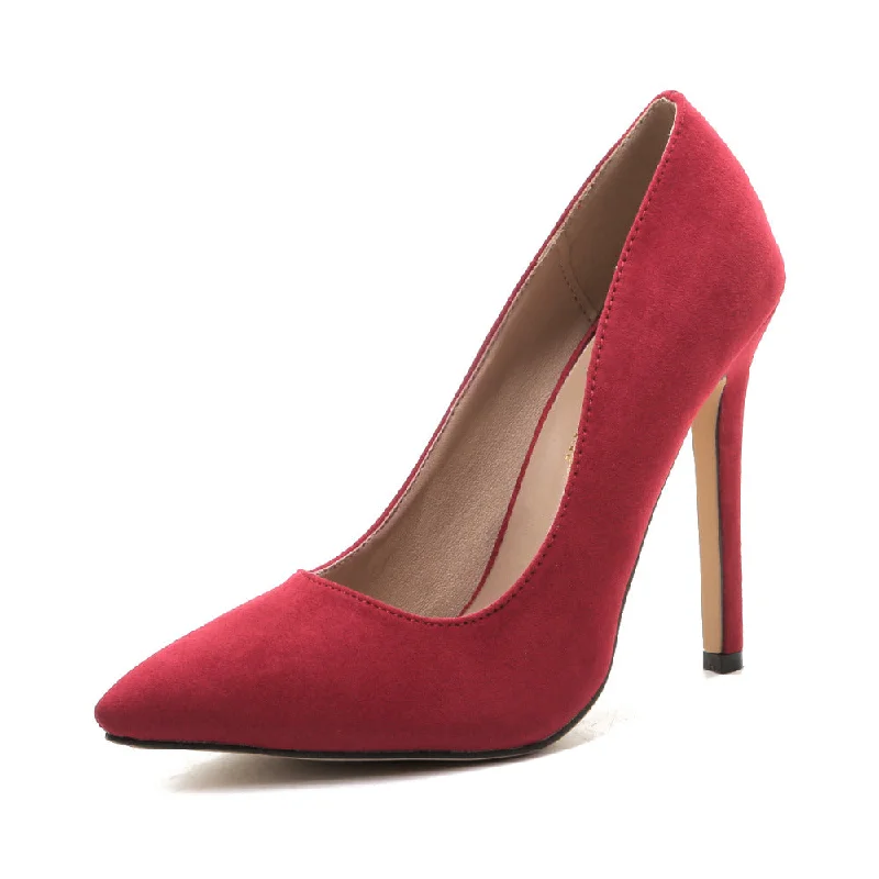 Women's velvet - covered stiletto heel pumps for a luxurious lookPlus size Women Pumps Sexy High Heels Pointed Toe Party Shoes Woman Wedding Office Pumps Red Green Women's velvet - covered stiletto heel pumps for a luxurious lookPlus size Women Pumps Sexy High Heels Pointed Toe Party Shoes Woman Wedding Office Pumps Red Green