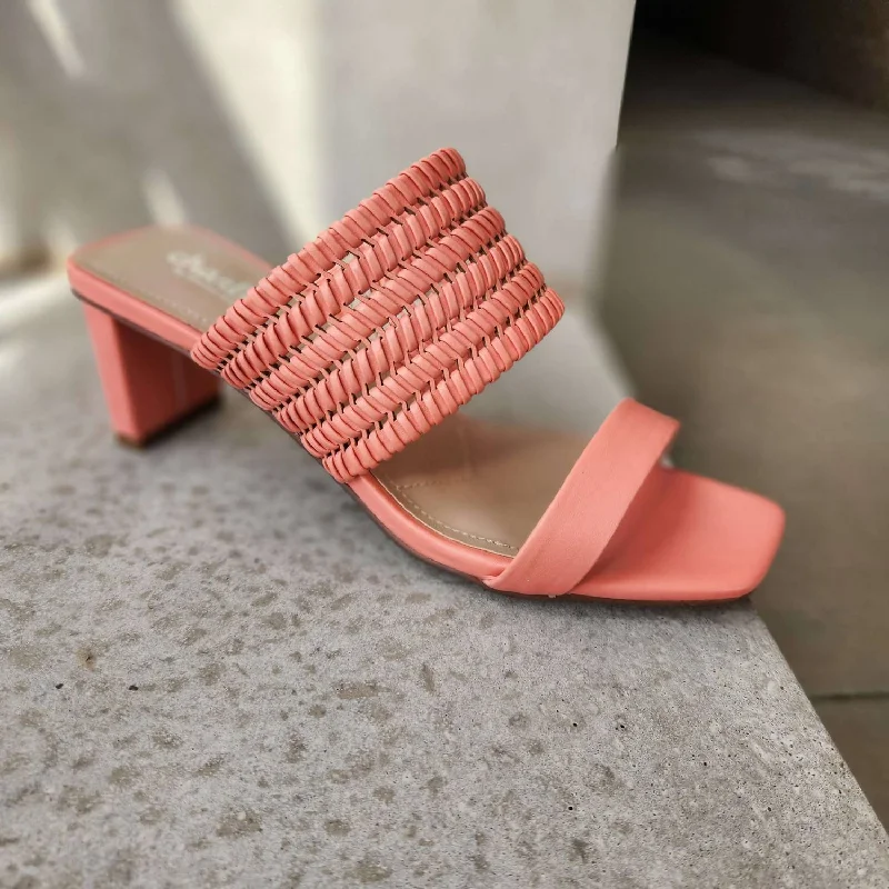 Women's mesh - paneled stiletto heel pumps for breathabilityFantasy Sandals In Lt. Coral Women's mesh - paneled stiletto heel pumps for breathabilityFantasy Sandals In Lt. Coral