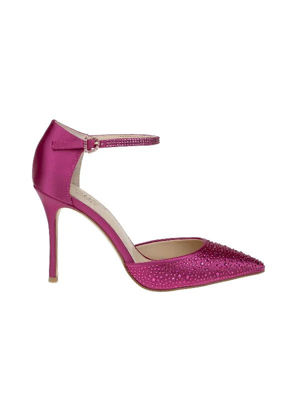 Women's microfiber stiletto heel pumps with moisture - wicking propertiesJailene Womens Satin Rhinestone Pointed Toe Heels Women's microfiber stiletto heel pumps with moisture - wicking propertiesJailene Womens Satin Rhinestone Pointed Toe Heels