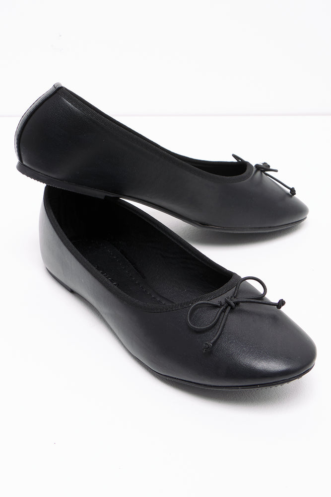 Women's shock - absorbing stiletto heel pumps for all - day wearBallerina Pump Black Women's shock - absorbing stiletto heel pumps for all - day wearBallerina Pump Black