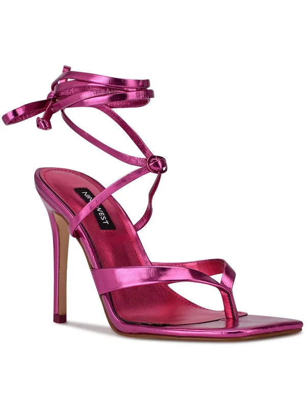 Women's platform stiletto heel pumps with a chunky soleTerrie Womens Ankle Tie Thong Heels Women's platform stiletto heel pumps with a chunky soleTerrie Womens Ankle Tie Thong Heels
