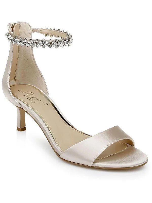 Women's satin - lined stiletto heel pumps for extra comfortLorraine Womens Dressy Zipper Ankle Strap Women's satin - lined stiletto heel pumps for extra comfortLorraine Womens Dressy Zipper Ankle Strap