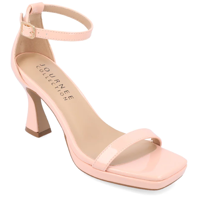 Women's velvet - covered stiletto heel pumps for a luxurious lookJournee Collection Women's Jeanne Pumps Women's velvet - covered stiletto heel pumps for a luxurious lookJournee Collection Women's Jeanne Pumps