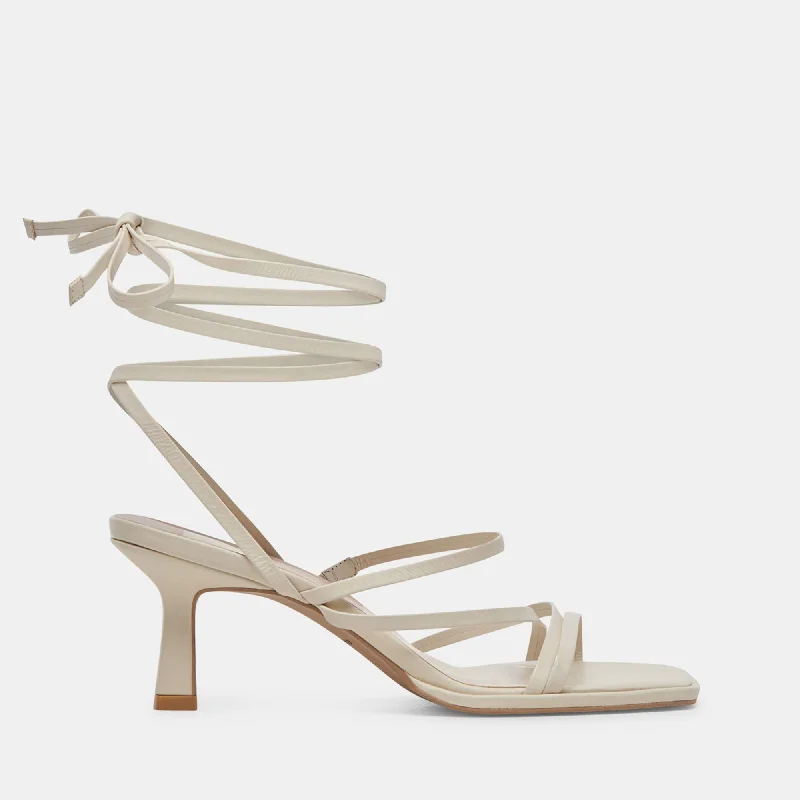 Women's genuine leather stiletto heel pumps with a soft finishMalabo Heels Ivory Leather Women's genuine leather stiletto heel pumps with a soft finishMalabo Heels Ivory Leather