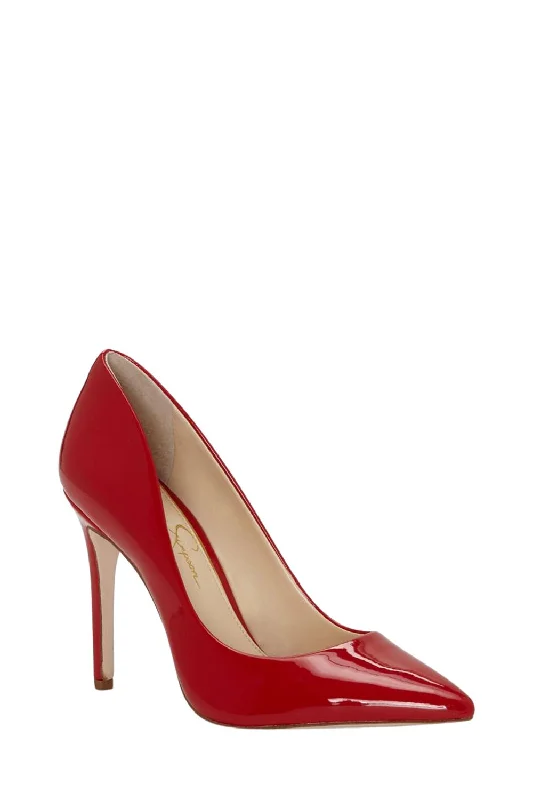 Women's velvet - covered stiletto heel pumps for a luxurious lookCassani Pumps In Red Patent Women's velvet - covered stiletto heel pumps for a luxurious lookCassani Pumps In Red Patent