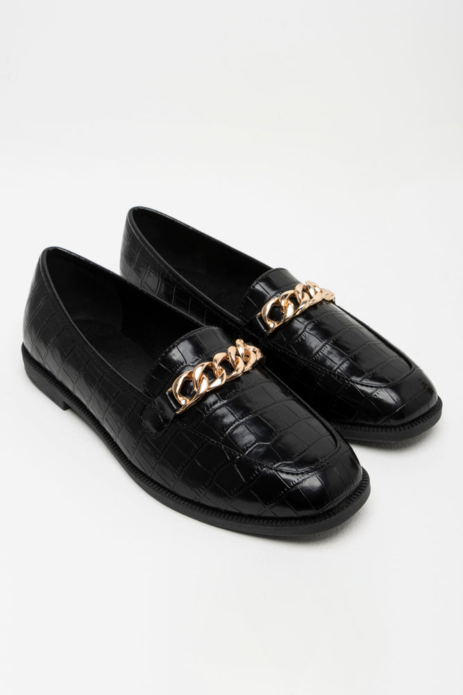 Women's adjustable - strap stiletto heel pumps for a customizable fitCroc Chain Loafer Black Women's adjustable - strap stiletto heel pumps for a customizable fitCroc Chain Loafer Black