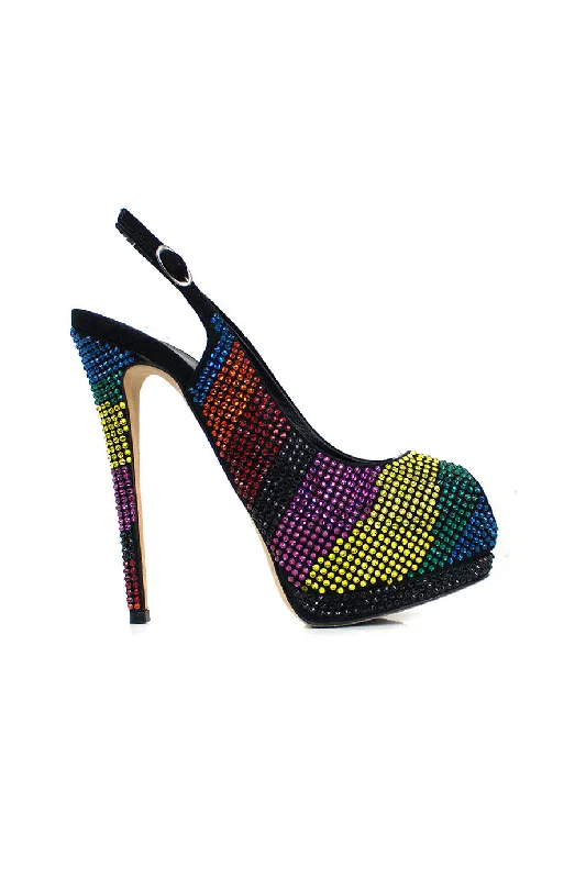 Women's brocade stiletto heel pumps with a vintage feel[WS1883] Giuseppe Zanotti | High Heel Pump