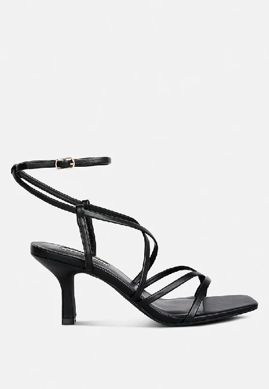 Women's water - resistant stiletto heel pumps for unexpected situationsperi peri faux leather strappy heels Women's water - resistant stiletto heel pumps for unexpected situationsperi peri faux leather strappy heels