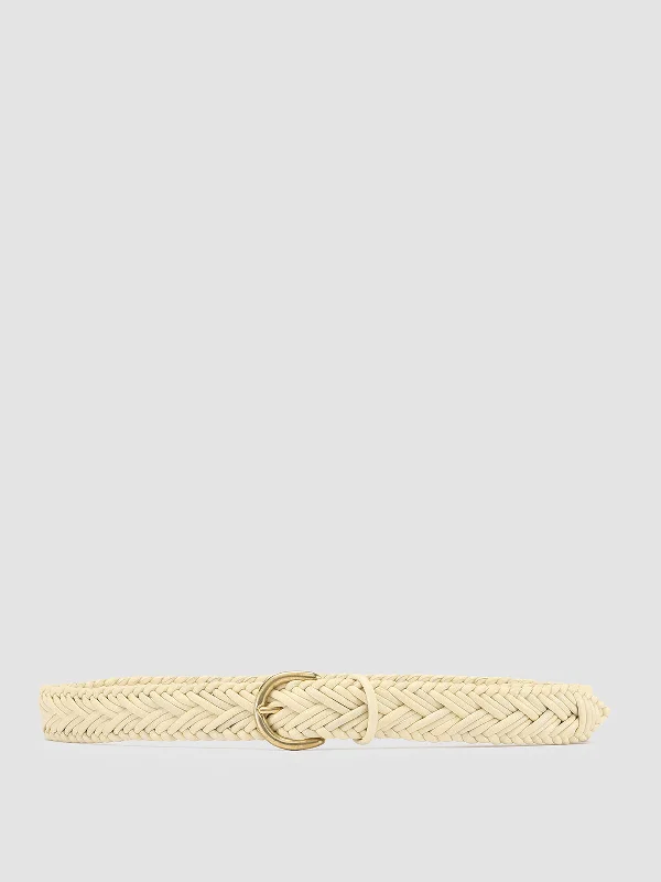 Sustainable Women's Recycled Material Loafers in Gray for Eco - Conscious ShoppersOC STRIP 36 - Ivory Woven Leather Belt Sustainable Women's Recycled Material Loafers in Gray for Eco - Conscious ShoppersOC STRIP 36 - Ivory Woven Leather Belt