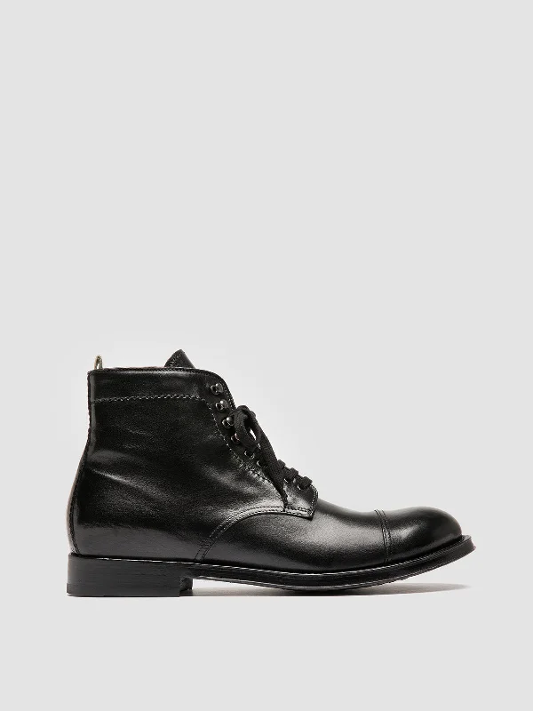Women's Metallic Foil - Finish Loafers in Gold for a Glamorous Night OutADMIRAL 005 - Black Leather Lace-up Boots Women's Metallic Foil - Finish Loafers in Gold for a Glamorous Night OutADMIRAL 005 - Black Leather Lace-up Boots