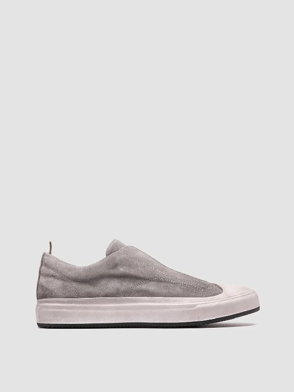 Shock - Absorbing Women's Loafers in Gray for Active LifestylesDUB 001 - Grey Leather and Suede Slip On Sneakers Shock - Absorbing Women's Loafers in Gray for Active LifestylesDUB 001 - Grey Leather and Suede Slip On Sneakers