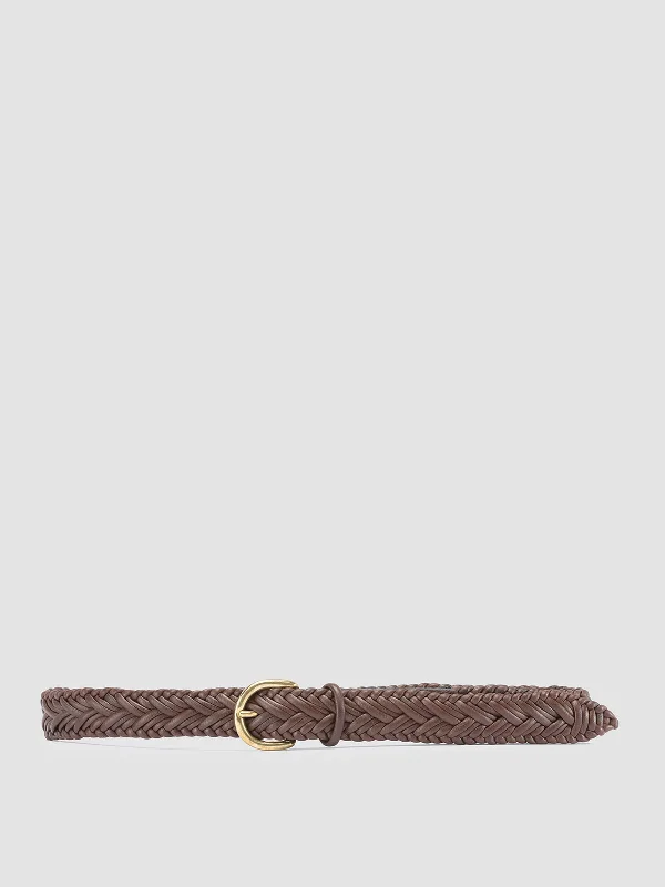 Women's Metallic Foil - Finish Loafers in Gold for a Glamorous Night OutOC STRIP 36 - Brown Woven Leather Belt Women's Metallic Foil - Finish Loafers in Gold for a Glamorous Night OutOC STRIP 36 - Brown Woven Leather Belt