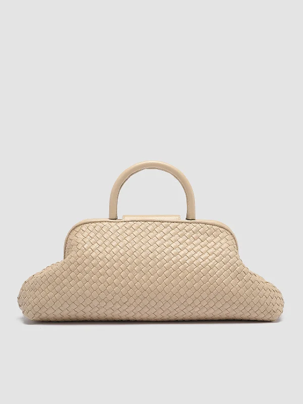 Lightweight Women's Mesh - Paneled Loafers in White for BreathabilityHELEN 21 - Ivory Leather Handle Bag Lightweight Women's Mesh - Paneled Loafers in White for BreathabilityHELEN 21 - Ivory Leather Handle Bag