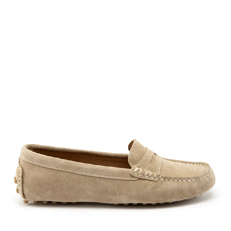 Women's Fur - Lined Loafers in Tan for a Cozy Winter OptionWomen's Penny Driving Loafers, taupe suede Women's Fur - Lined Loafers in Tan for a Cozy Winter OptionWomen's Penny Driving Loafers, taupe suede