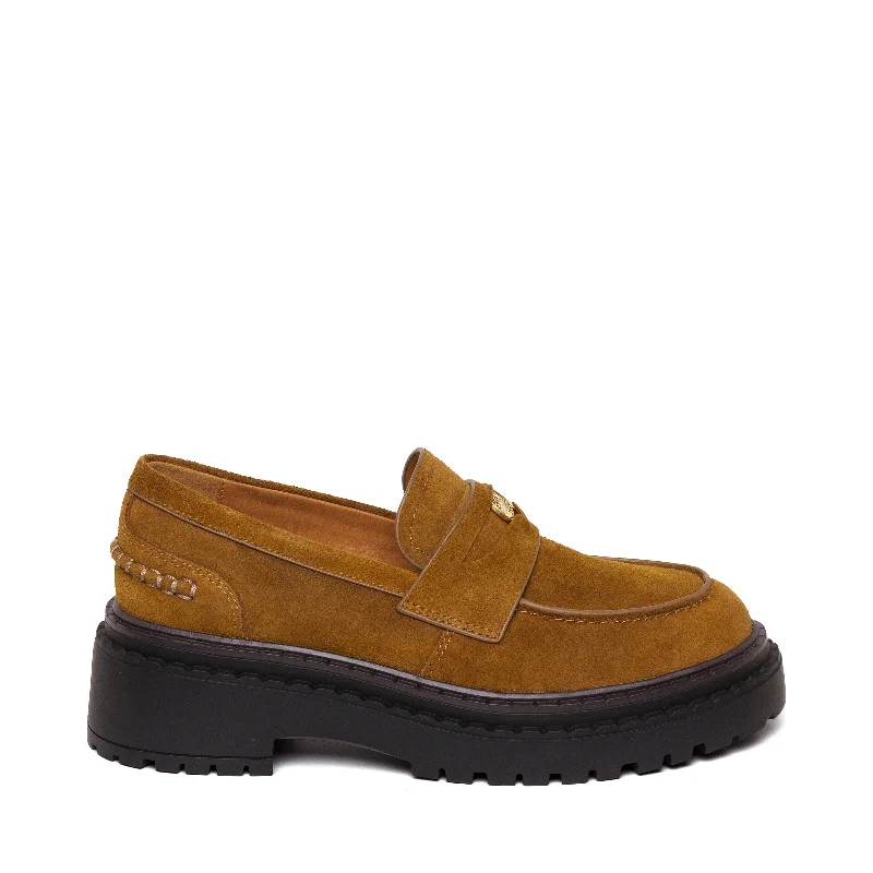Women's Premium Leather Tassel Loafers in Dark Brown for a Classic Office LookPursuit Flat Shoe CHESTNUT SUEDE Women's Premium Leather Tassel Loafers in Dark Brown for a Classic Office LookPursuit Flat Shoe CHESTNUT SUEDE