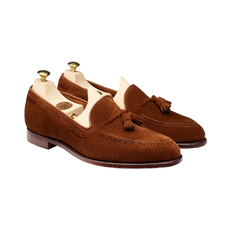 Women's Metallic Foil - Finish Loafers in Gold for a Glamorous Night OutCarly Polo Brown Calf Suede