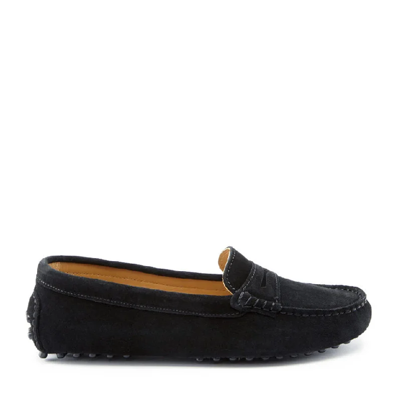 Women's Geometric - Patterned Loafers in Multicolor for a Fashion - Forward LookWomen's Penny Driving Loafers, black suede Women's Geometric - Patterned Loafers in Multicolor for a Fashion - Forward LookWomen's Penny Driving Loafers, black suede