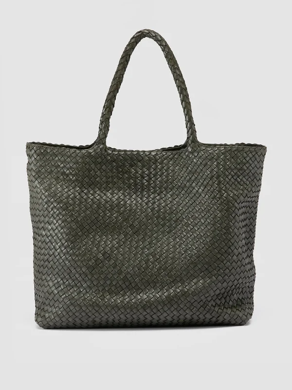 Slip - Resistant Women's Rubber - Sole Loafers in Navy for Wet ConditionsOC CLASS 35 Woven - Green Woven Leather Shoulder Bag Slip - Resistant Women's Rubber - Sole Loafers in Navy for Wet ConditionsOC CLASS 35 Woven - Green Woven Leather Shoulder Bag