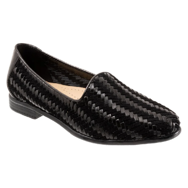 Women's Geometric - Patterned Loafers in Multicolor for a Fashion - Forward LookTrotters Liz III Slip-On Black/Black Patent (Women's)