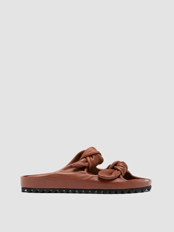 Slip - Resistant Women's Rubber - Sole Loafers in Navy for Wet ConditionsPELAGIE 010 - Brown Leather Sandals Slip - Resistant Women's Rubber - Sole Loafers in Navy for Wet ConditionsPELAGIE 010 - Brown Leather Sandals