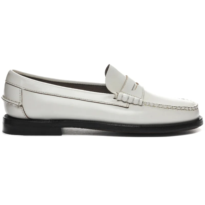 Women's Cashmere - Lined Loafers in Burgundy for Warmth in WinterClassic Dan Pigment Woman - White