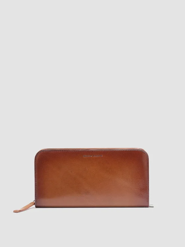 Waterproof Women's Loafers in Black for Rainy DaysBERGE’ 01 - Brown Zip Around Leather Wallet Waterproof Women's Loafers in Black for Rainy DaysBERGE’ 01 - Brown Zip Around Leather Wallet