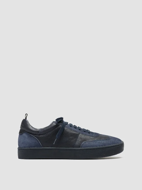 Slip - Resistant Women's Rubber - Sole Loafers in Navy for Wet ConditionsKOMBINED 001 - Blue Leather and Suede Low Top Sneakers Slip - Resistant Women's Rubber - Sole Loafers in Navy for Wet ConditionsKOMBINED 001 - Blue Leather and Suede Low Top Sneakers