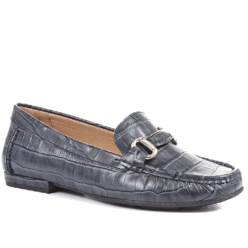 Lightweight Women's Mesh - Paneled Loafers in White for BreathabilityGabriela Leather Wide Fit Loafers - GABRIELA / 321 202
