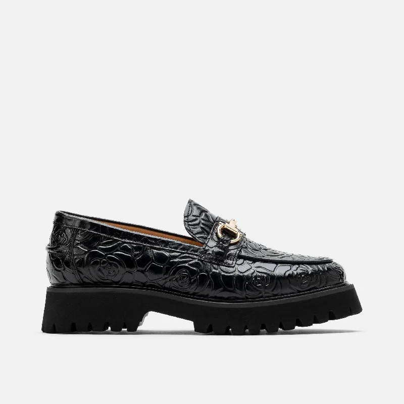 Women's Memory Foam Insole Loafers in Pink for Added ComfortMs. Boulevard Black Floral Leather Bit Loafers Women's Memory Foam Insole Loafers in Pink for Added ComfortMs. Boulevard Black Floral Leather Bit Loafers