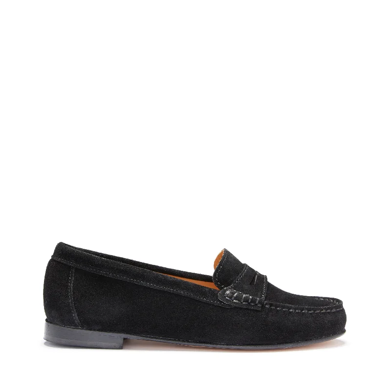 Women's Embroidered Floral Pattern Loafers in Beige for a Spring - Inspired OutfitWomen's Penny Loafers Leather Sole, black suede Women's Embroidered Floral Pattern Loafers in Beige for a Spring - Inspired OutfitWomen's Penny Loafers Leather Sole, black suede