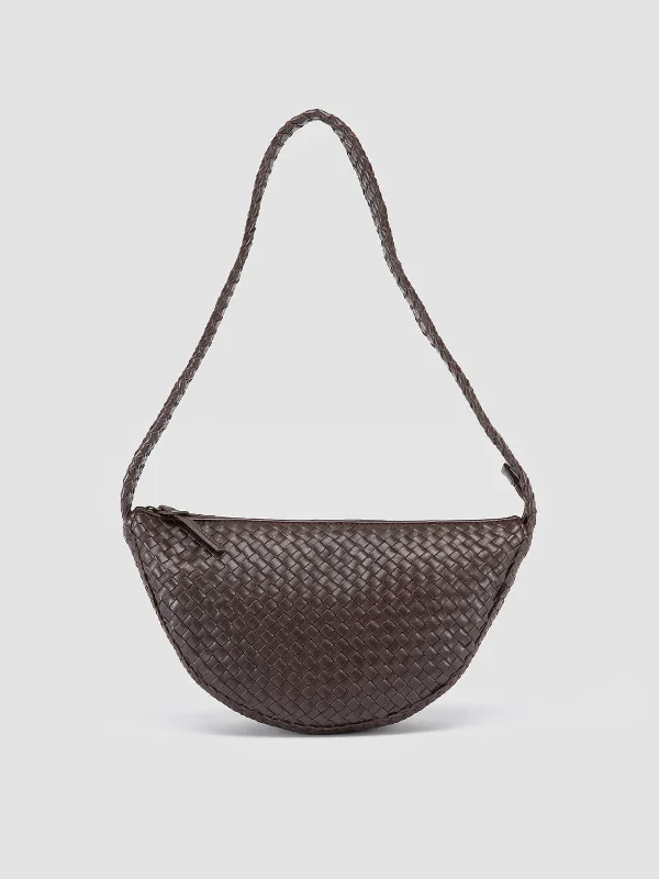 Women's Tassel - Trimmed Loafers with a Low Heel in Olive Green for a Trendy TwistOC CLASS 068 - Brown Woven Leather Crossbody Bag Women's Tassel - Trimmed Loafers with a Low Heel in Olive Green for a Trendy TwistOC CLASS 068 - Brown Woven Leather Crossbody Bag