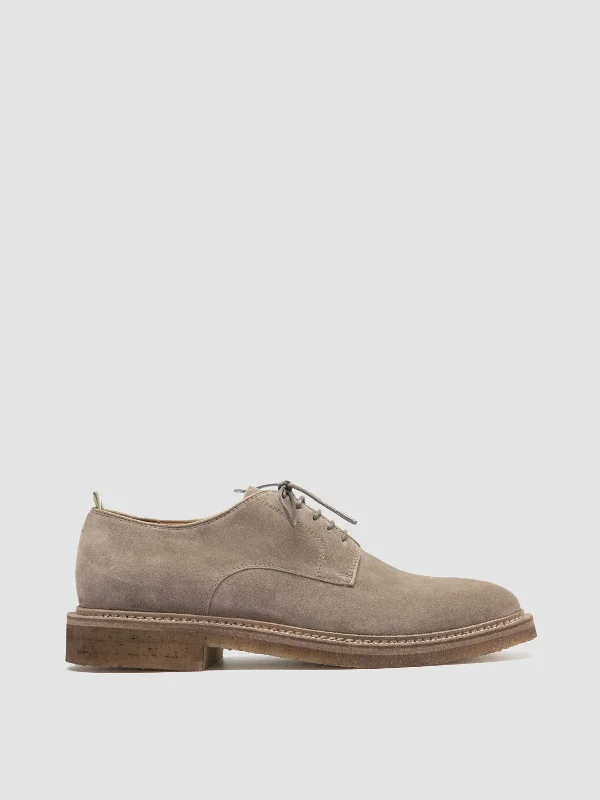 Slip - Resistant Women's Rubber - Sole Loafers in Navy for Wet ConditionsHOPKINS CREPE 115 - Taupe Suede Derby Shoes Slip - Resistant Women's Rubber - Sole Loafers in Navy for Wet ConditionsHOPKINS CREPE 115 - Taupe Suede Derby Shoes
