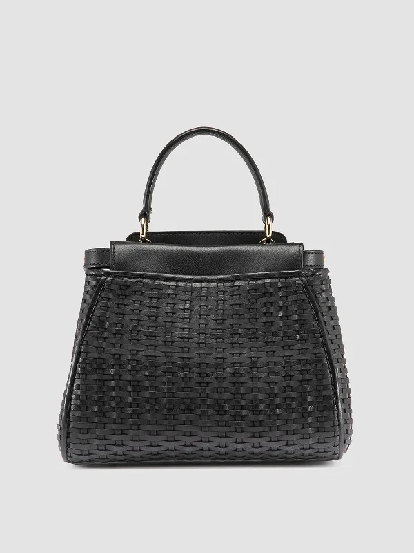 Women's Fur - Lined Loafers in Tan for a Cozy Winter OptionNOLITA 029 - Black Woven Leather Handle Bag Women's Fur - Lined Loafers in Tan for a Cozy Winter OptionNOLITA 029 - Black Woven Leather Handle Bag
