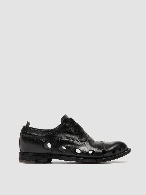 Waterproof Women's Loafers in Black for Rainy DaysLEXIKON 546 - Black Leather Oxford Shoes Waterproof Women's Loafers in Black for Rainy DaysLEXIKON 546 - Black Leather Oxford Shoes