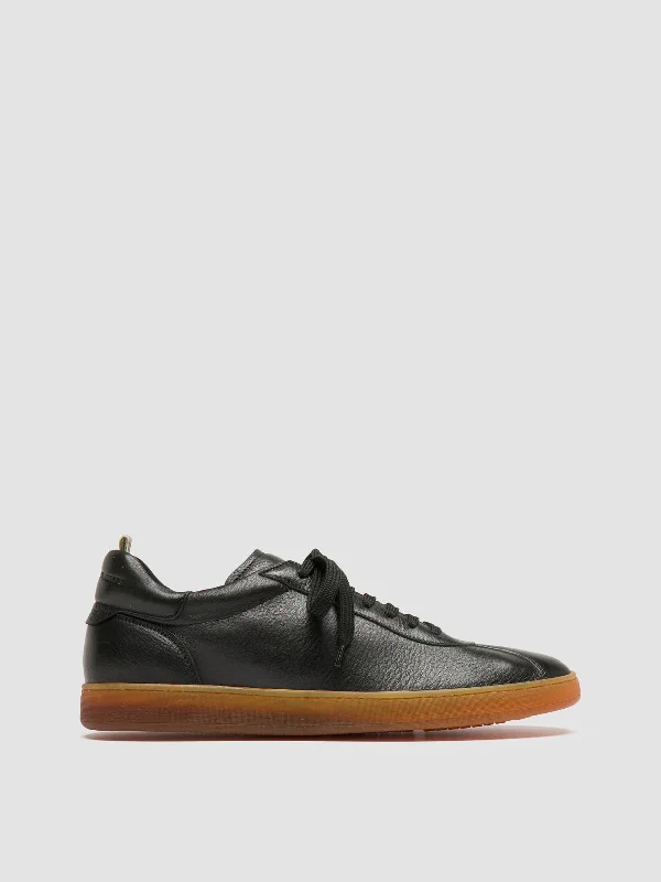 Slip - Resistant Women's Rubber - Sole Loafers in Navy for Wet ConditionsHALO 001 - Black Leather Low Top Sneakers Slip - Resistant Women's Rubber - Sole Loafers in Navy for Wet ConditionsHALO 001 - Black Leather Low Top Sneakers