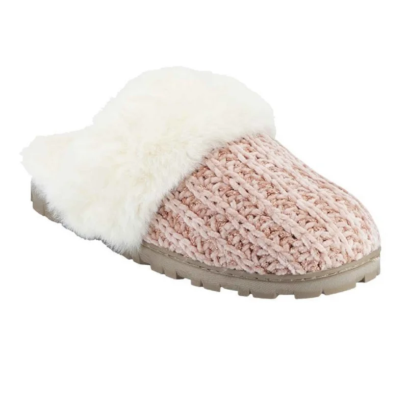 Women's Moccasin - Style Slippers with Fringe Detail in Brown for a Rustic Look Hurley Women's Slippers Kate Pink