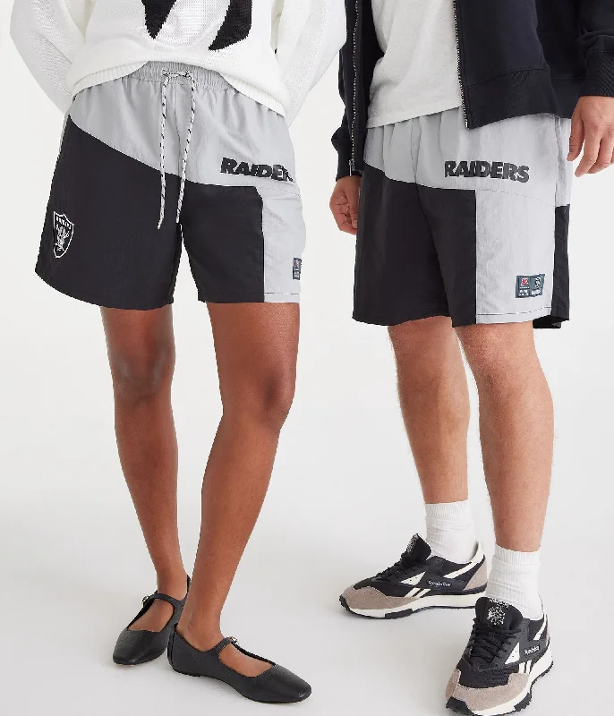 Aeropostale Las Vegas Raiders Nylon Shorts 6.5"