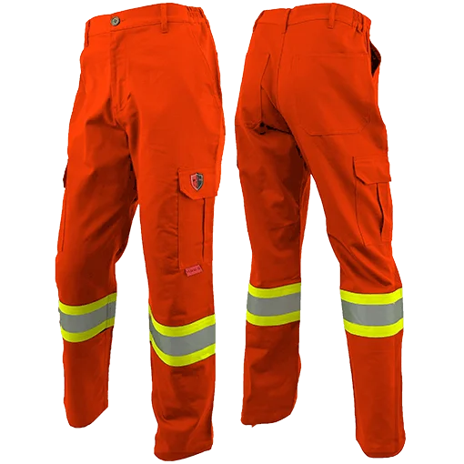 Atlas AR/FR Orange Cargo Pants W/ 4" Striping 4054OR