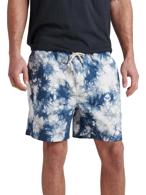 Ford Mens Tie-Dye 6" Inseam Casual Shorts