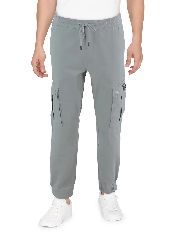 Mens Slim Cargo Jogger Pants