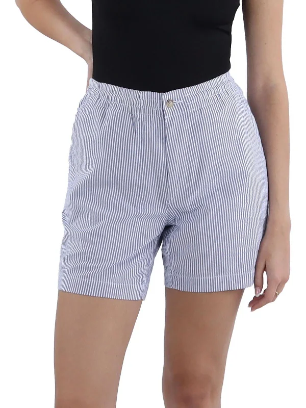 Mens Striped 5" Inseam Casual Shorts