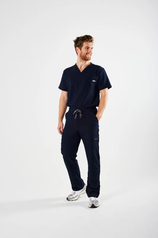 CLASSIC CARGO MEN'S SCRUB PANTS (NAVY)