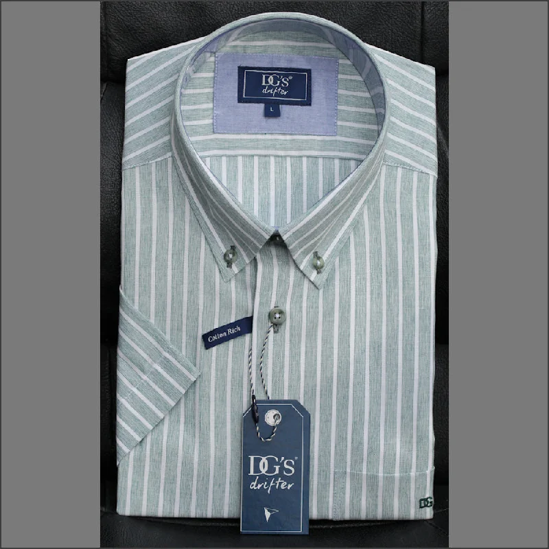 Dg's Sage Stripe SS Shirt^