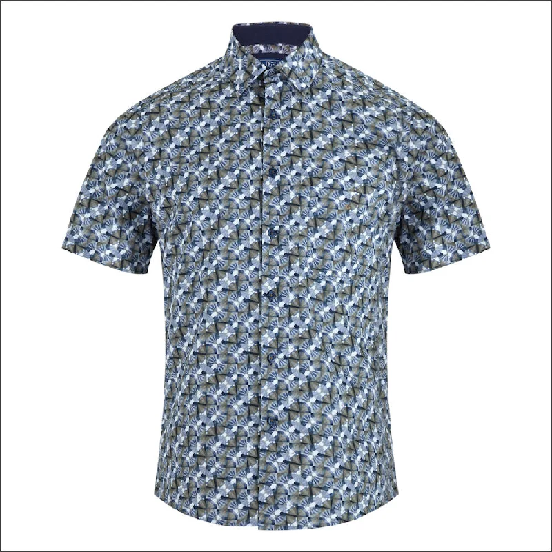 Dg's Green Pattern SS Shirt-