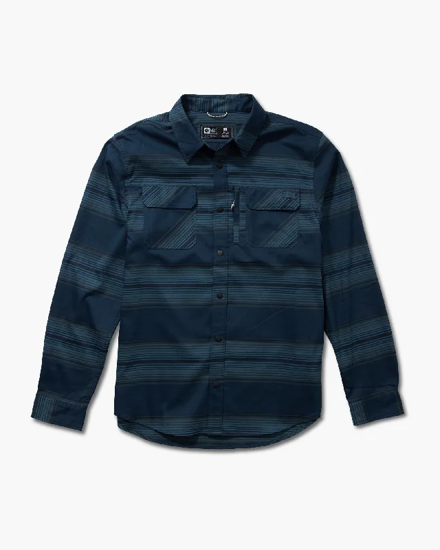 Fathom L/S Tech Flannel - Dark Slate