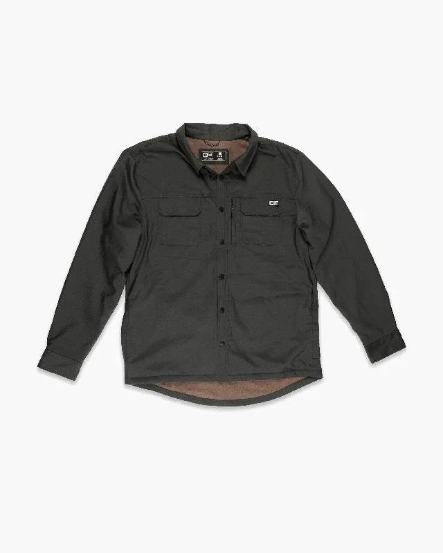 Fathom L/S Tech Shacket - Charcoal