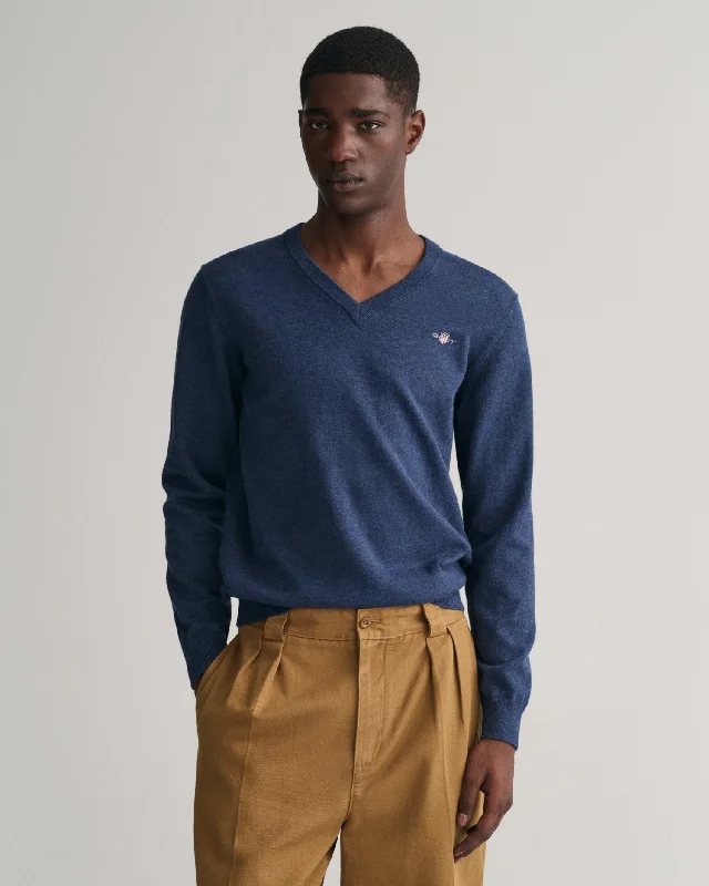 GANT Classic Cotton V-Neck Jumper