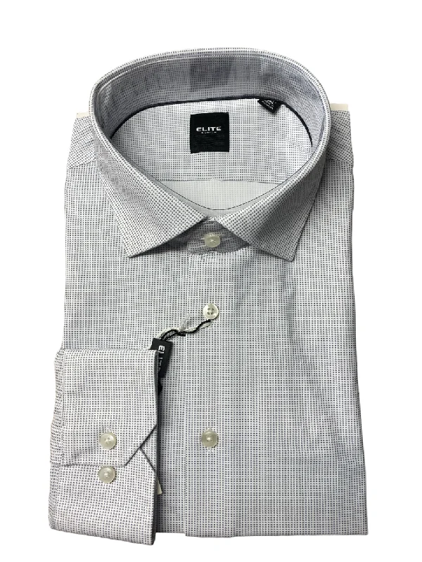 Serica Elite Non-Iron Dress Shirt - E - 2467063 30 - Silver