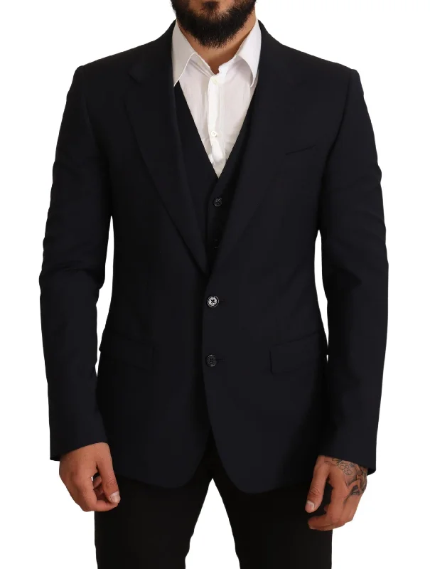 Dolce & Gabbana Elegant   Wool Blend Martini Men's Suit